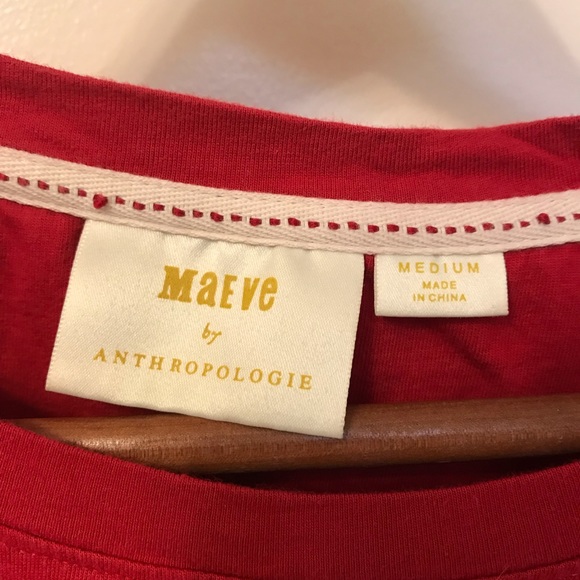 Anthropologie Maeve Belted Top - Picture 3 of 4